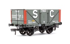 Bachmann 37-129A 8 Plank End Door Wagon 'Stephenson Clarke & Assoc. London' Grey