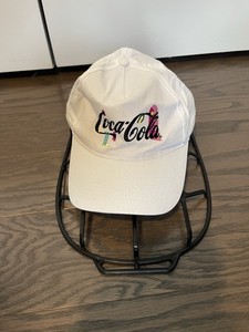 COCA-COLA Baseball Cap Strap Back Sz One Size White
