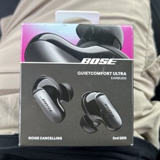 New Bose QuietComfort Ultra 2nd Gen Black Noise Cancelling Bluetooth Headphones