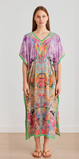 Kaftan Dress Beach Cover Boho Gown Hippie  Women Plus Size Tunic Top US ST KF008