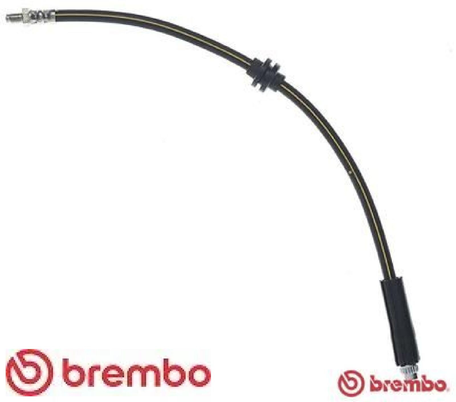 2x Bremsschlauch Brembo T68084 2 Bremsschläuche rechts links Vorderachse - Bild 2
