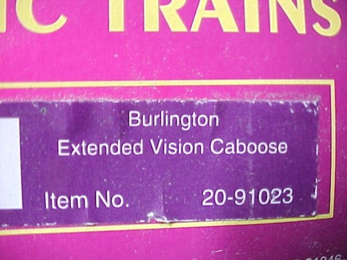 MTH Premier Burlington Northern Extended Vision Caboose 20-91023 | Zustand: Used
