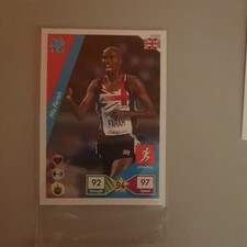 Olympic 2012 Panini Trading Card Mo Farah Rare