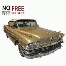 1958 Buick Limited Riviera Coupe Glacier White Gold Mist Classic Diecast