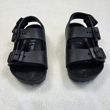 Birkenstock Toddler Size 26 Unisex Sandals Black Double Strap EVA