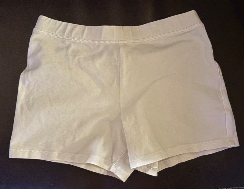 Crewcuts Girls 14 Tumble Shorts Solid White NWT