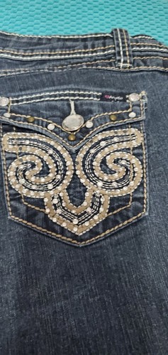 Angel Jeans donna Bling pantaloni gamba dritta impreziositi tasche con patta taglia 22 - Foto 6 di 14