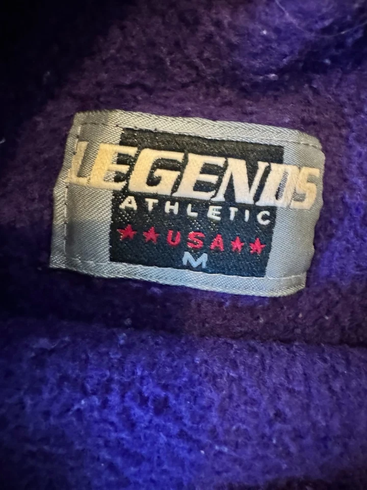 Vintage M Kansas State Wildcats Sweatshirt Purple Legends Athletic 90s NCAA USA - Image 3 of 3