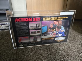 Vintage 1989 Nintendo NES Action Set Console Graded VGA 85 BRAND NEW OPEN BOX