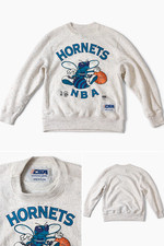 Vintage Charlotte Hornets NBA Crewneck Sweatshirt 90s Speckled CSA Mediu