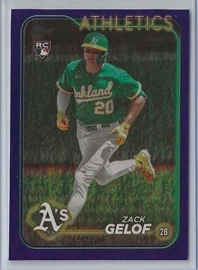 2024 Topps #166 Zack Gelof Purple Holofoil #/799
