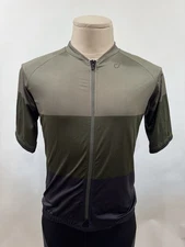 Velocio Men's Tricolor Jersey - L - Olive Green - Excellent Condition!