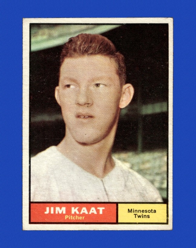 1961 Topps Set-Break # 63 Jim Kaat VG-VGEX *GMCARDS*