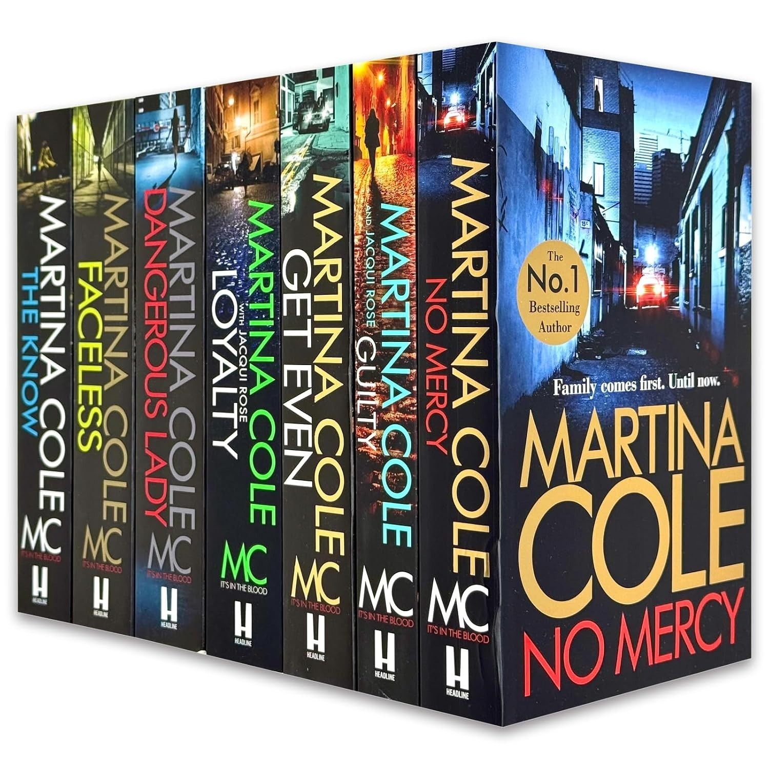 Martina Cole Collection 7 Books Set Dangerous Lady,Get Even,Faceless, Loyalty