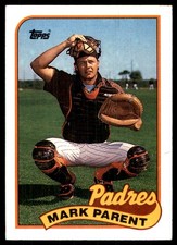 Mark Parent 1989 Topps #617 San Diego Padres MLB READ FREE SHIPPING AutographDen