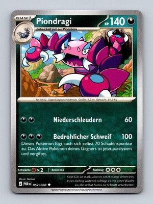 TCG Pokemon Karte DE Piondragi POR 052/088 Nelnal Optimale Ordnung
