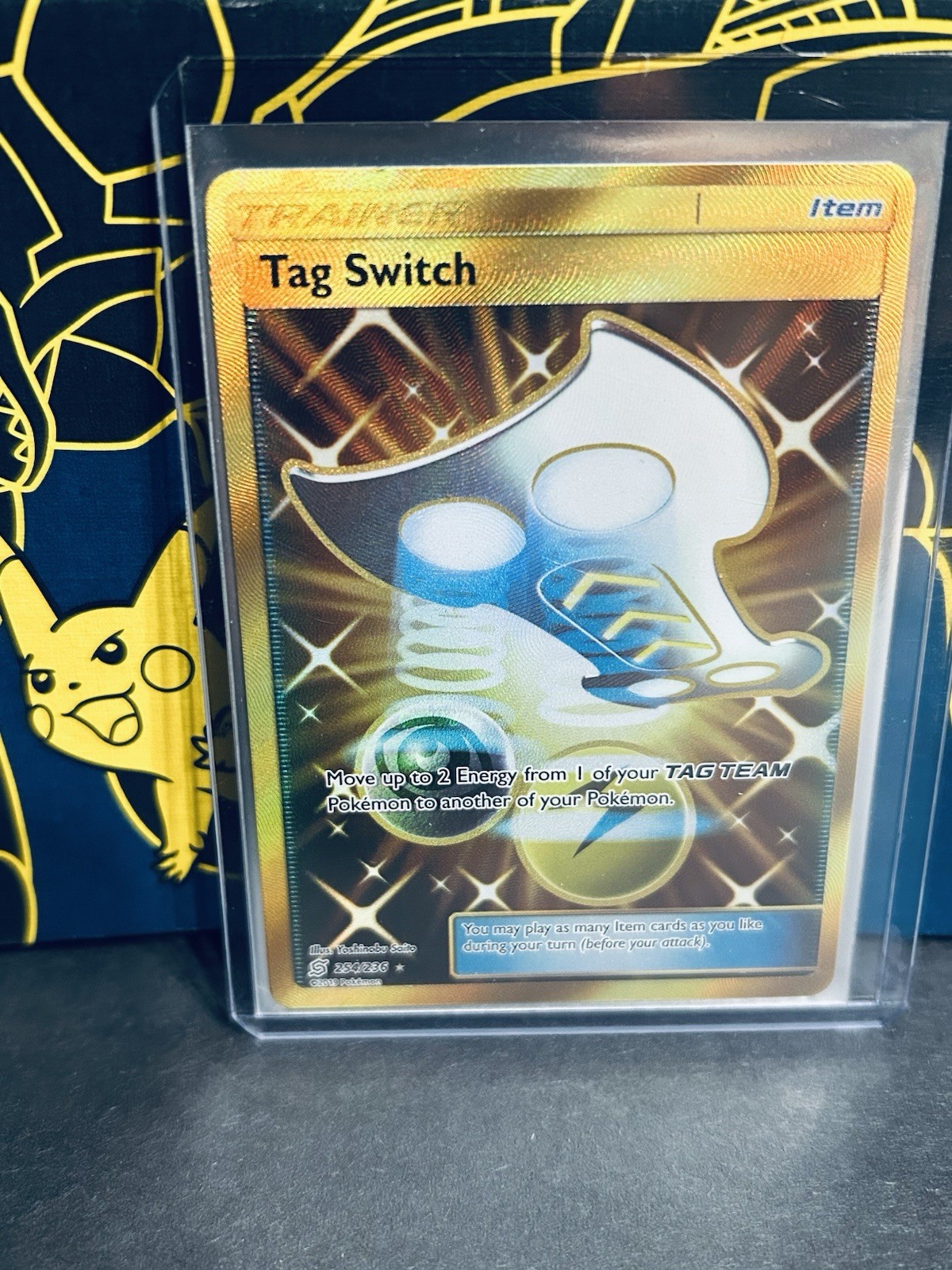 Tag Switch 254/236 Sm-Unified Minds Secret Rare Holo Pokemon Card NM