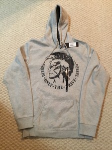 Diesel S-Agnes-Novo Masculino Capuz Cinza Moletom/~~ Tamanho L ~~ Novo com etiqueta! | eBay
