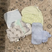 baby blankets, boppy cover, muslin burp cloths