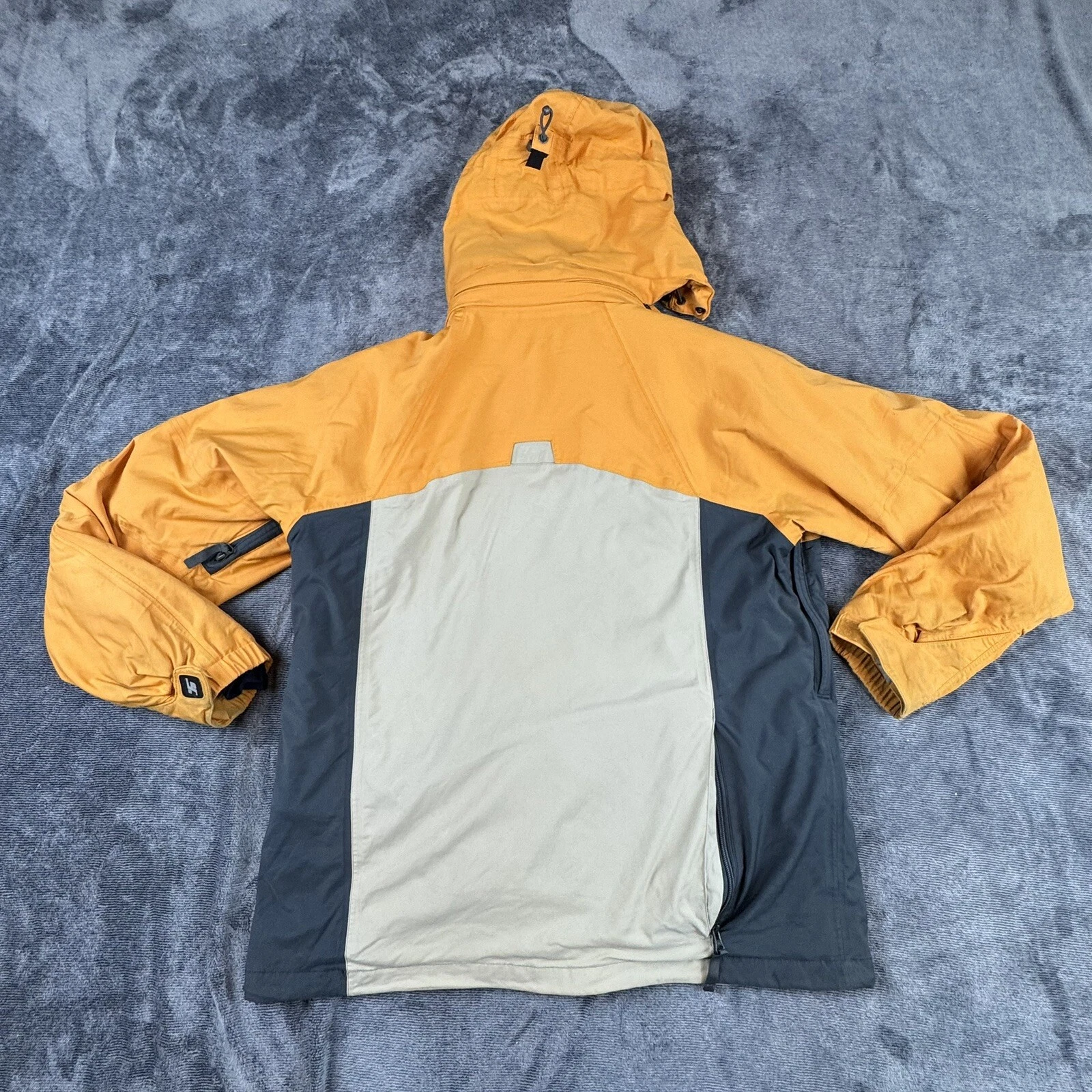 burton formula snowboard ski lined snaps orange jacket