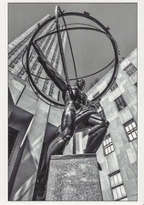 Postcard Alejandro Merizalde, Photo "Atlas (Rockefeller Cntr)" New York City MNT