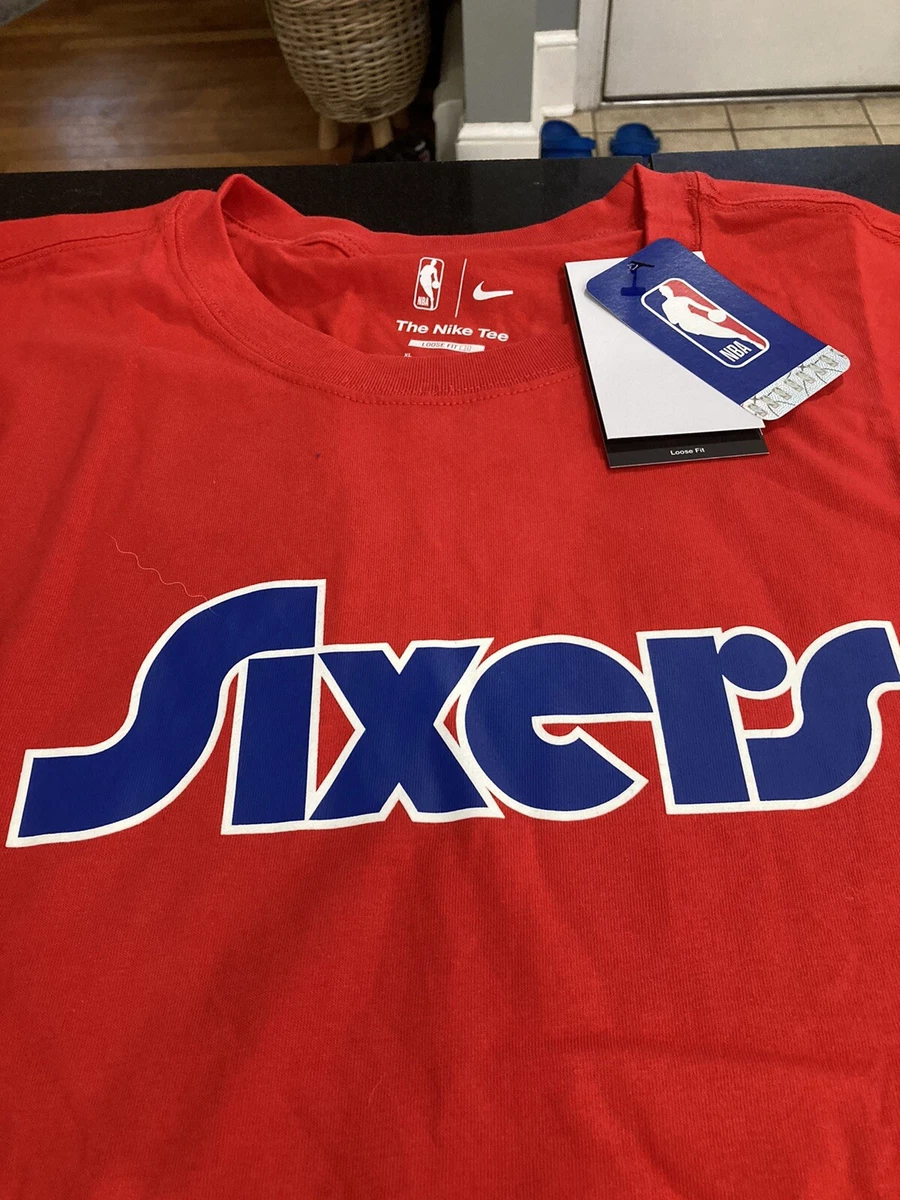 Joel Embiid Philadelphia 76ers Nike NBA City Edition Jersey Spectrum Men's SMALL
