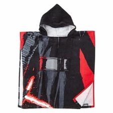 Star Wars Kylo Ren Hooded Poncho Bath Towel for Kids 22" x 22" NEW