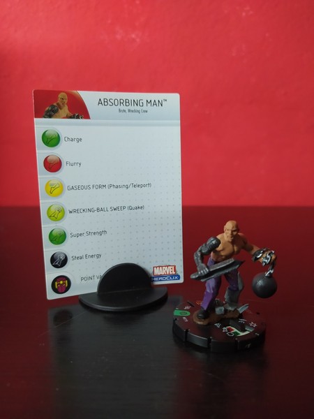 HEROCLIX - ABSORBING MAN #019 MARVEL with CARD