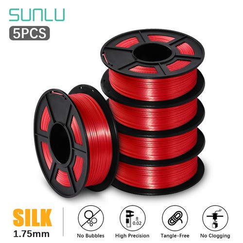 5KG SUNLU SILK PLA+ 3D Drucker Filament 1.75mm SILK 1KG/Roll ±0.02mm Mehrfarbig - Bild 16 von 29