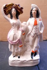 Vintage Staffordshire Figurine Of A 19th Century Scottish Couple