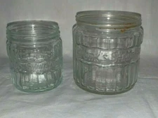(Group of 2) Vintage 1/2 & 1 Pound KRANK'S SHAVE KREEM Jars (No Lids)