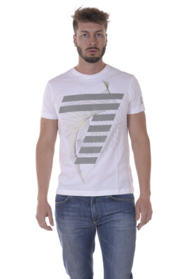 Emporio Armani EA7 T-Shirt Sweatshirt Man White 3YPTE4PJ02Z 1100 Sz M MAKE OFFER