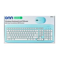 onn Wireless Keyboard and Compact Mouse with Dual-Connectivity, 2.4 GHz Wireless