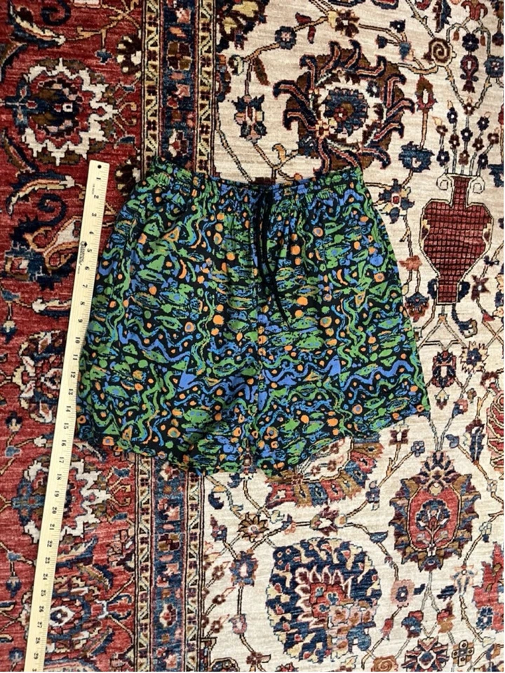 Vintage 90s NIKE Swim Trunks Shorts Abstract Art Geometric All Over Print AOP - Image 2 of 4