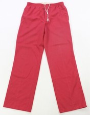 Rare VTG IZOD x LACOSTE Crocodile Athletic Warmup Joggers Pants 80s 90s Red SZ M