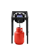 Outdoor Camp Stove Propane Gas Cooker Portable Cast Iron Patio Cooking Burner 