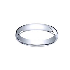 Sterling Silver 4mm Slightly Dome Comfort Fit Classic Wedding Band Ring Sz 5