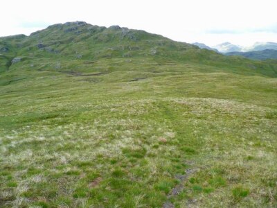 Photo 6x4 Descending to the Bealach a' Mheim Stob an Fhu00e0inne The sum c2009