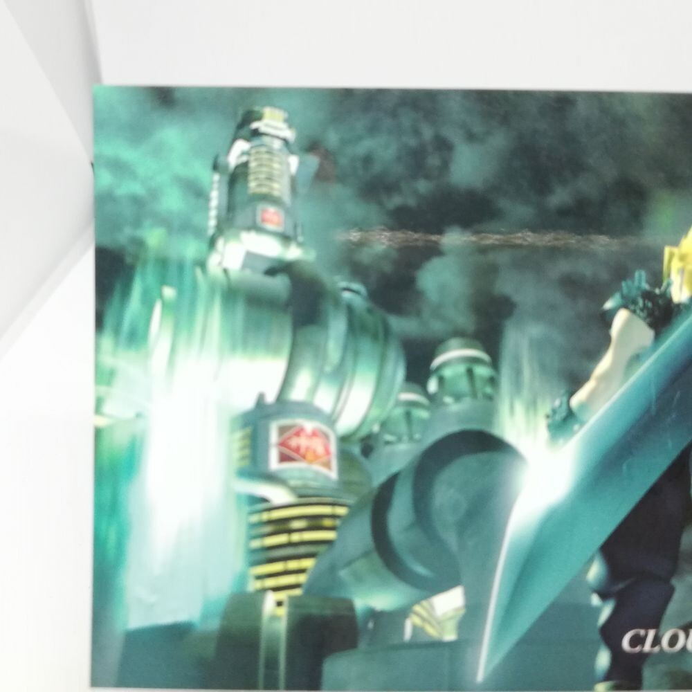 082 Cloud Image CG FinalfantasyⅦ Art Museum card square ENIX