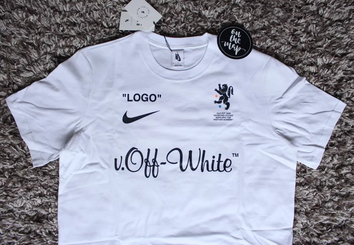 Nike x Off White Football Mon Amour T-Shirt Tee White Size Small S New