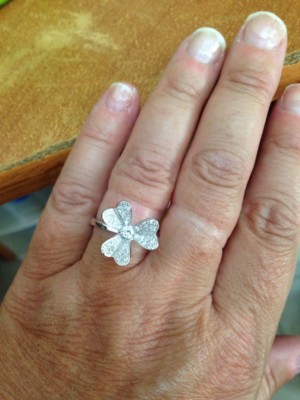 Bague En Argent 925 Sertie De Zircons - Taille 54, Neuf Avec Étiquettes