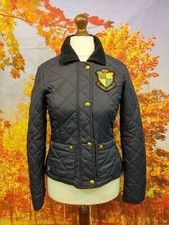 Tom Joules Boldly British blue quilted full zip Jacket. UK women's size 8