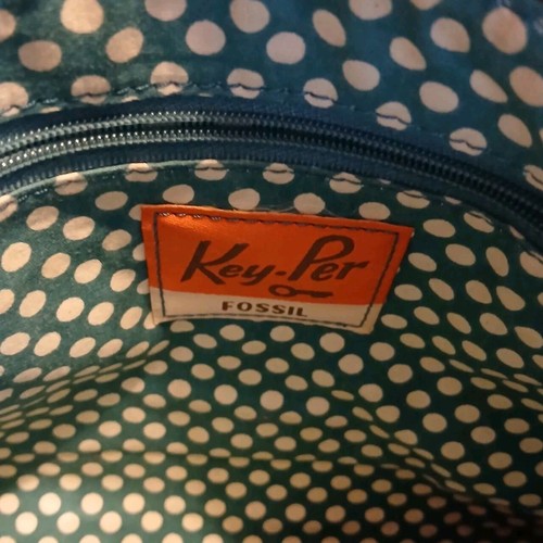 Fossil Key Per Coated Canvas Small Messenger Multicolors Shoulder Bag Purse - Picture 8 of 8
