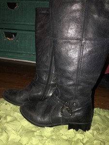 clarks leather boots womens