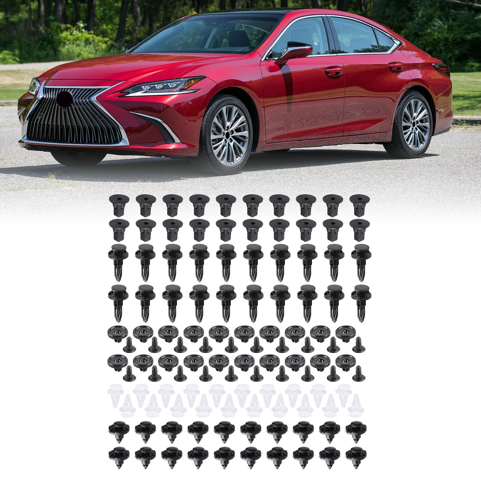 120x TOYOTA & LEXUS Trim Panel Clips Bumper Fender Push Pin Rivet - Foto 3