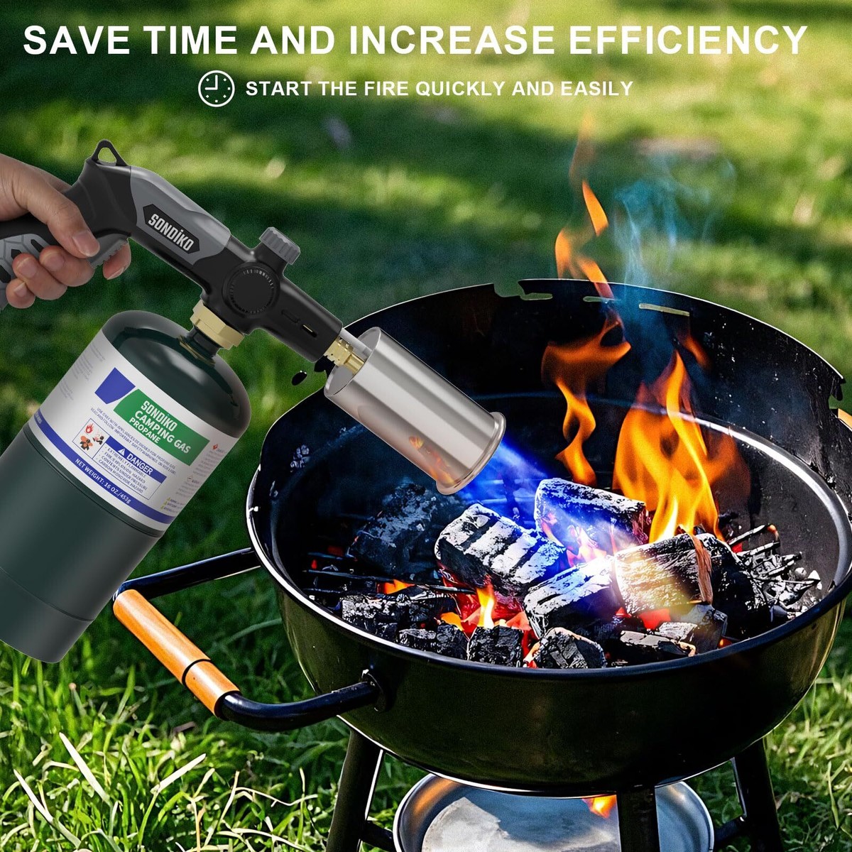 Sondiko Powerful Grill & Cooking Propane Torch L8010 Sous Vide
