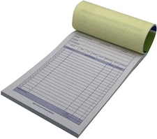 10 Pack Large Sales Order Book Receipt Invoice Duplicate Carbonless 50 Sets 5.9/