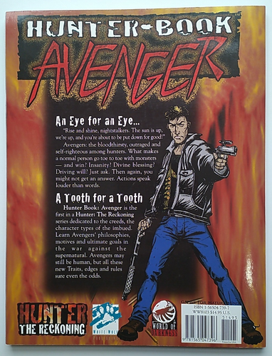 Hunter: The Reckoning - Avenger - White Wolf Games - WW8103 - 2000 - Preowned - Picture 4 of 8