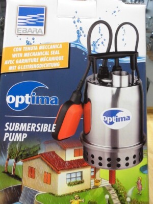 Ebara Edelstahl Tauchpumpe MA Mit Schwimmer Modell Optima 230volt NEU.