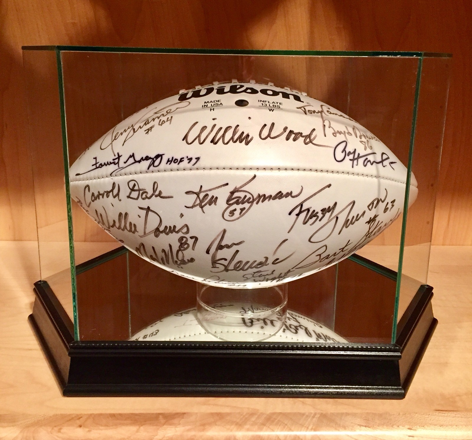 1966 Super Bowl I + HOF Autographed Signed Green Bay Packers Bart Starr Super Bowl SB I Packers Team Official Wilson NFL Football JSA 